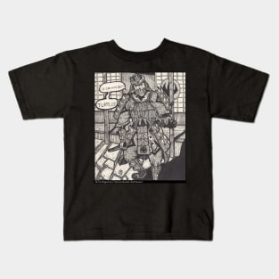 Samurai Shredder "Shell Shocked" B&W Kids T-Shirt